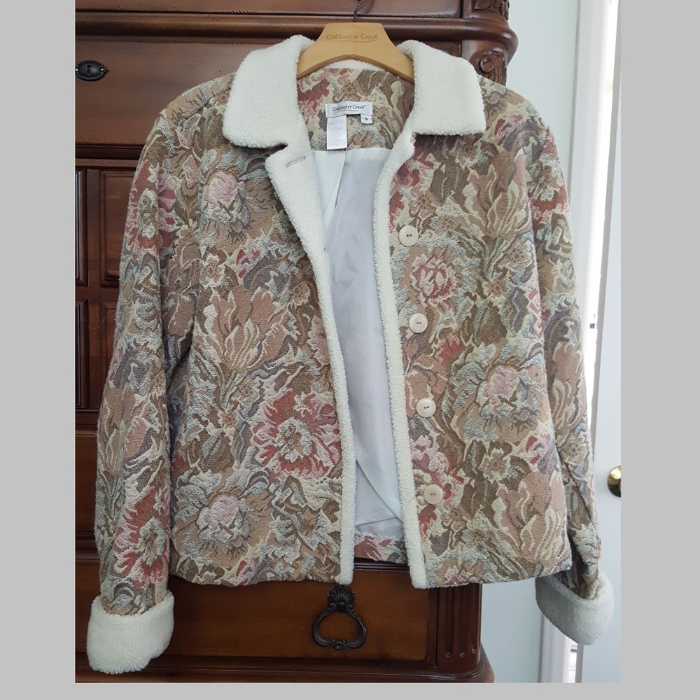 Beautiful Tapestry Coldwater Creek Jacket Sz S